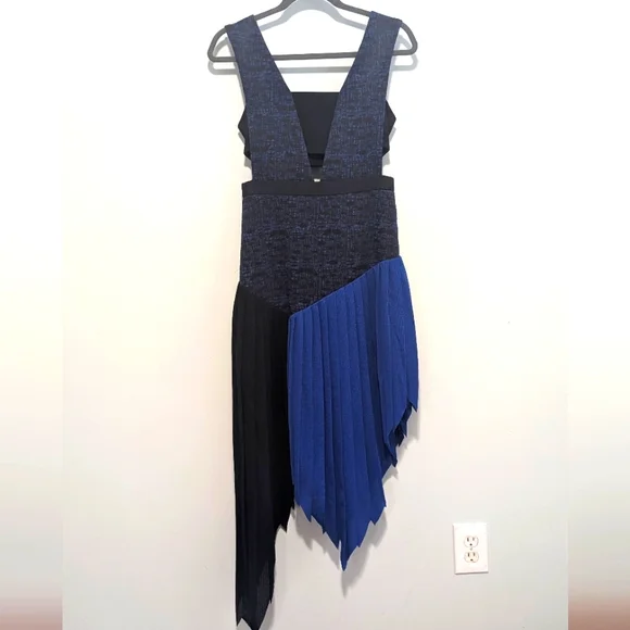 NWOT Self Portrait Sunray Pleated Midi Dress - Picture 3 of 7